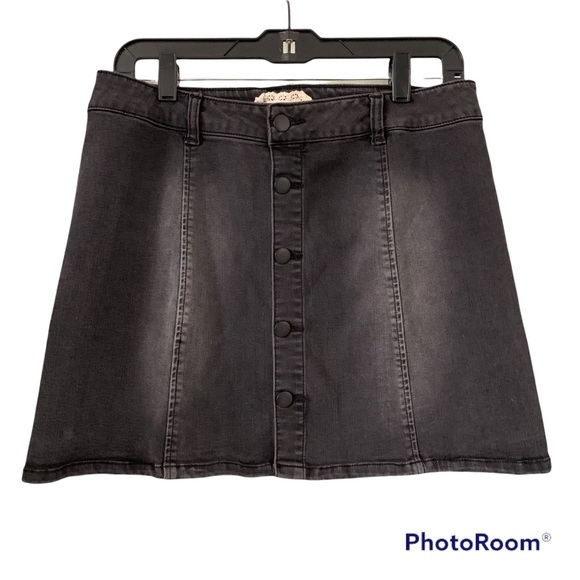Alter'd State Black Denim Mini Skirt - Picture 5 of 8